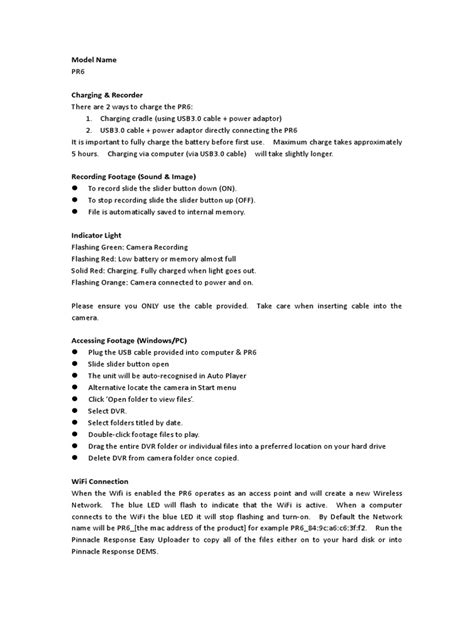 Pinnacle PR6 Manual .